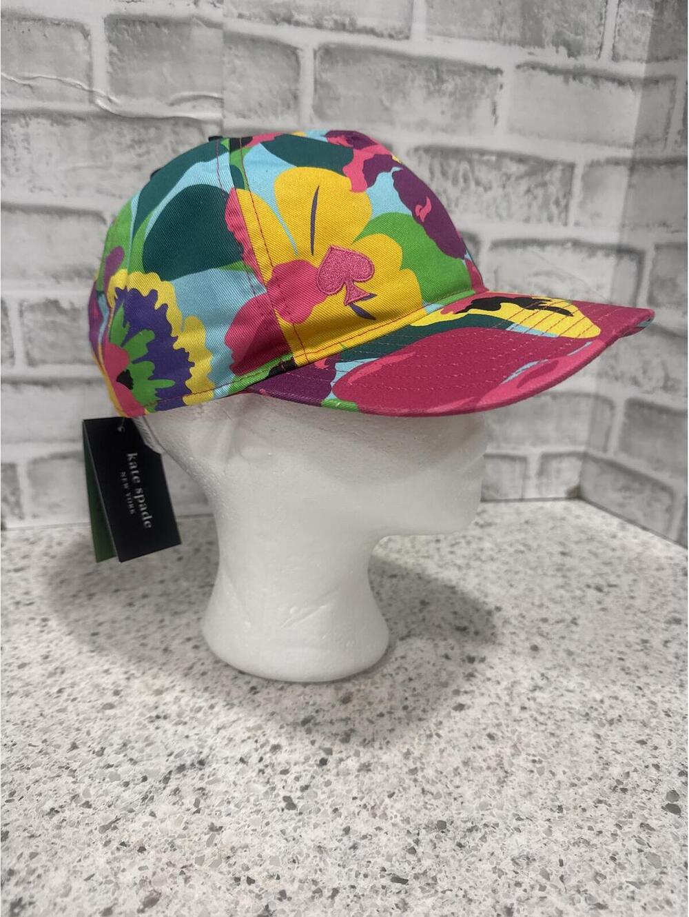 Kate Spade New York Orchid Bloom Floral Baseball Cap, NWT